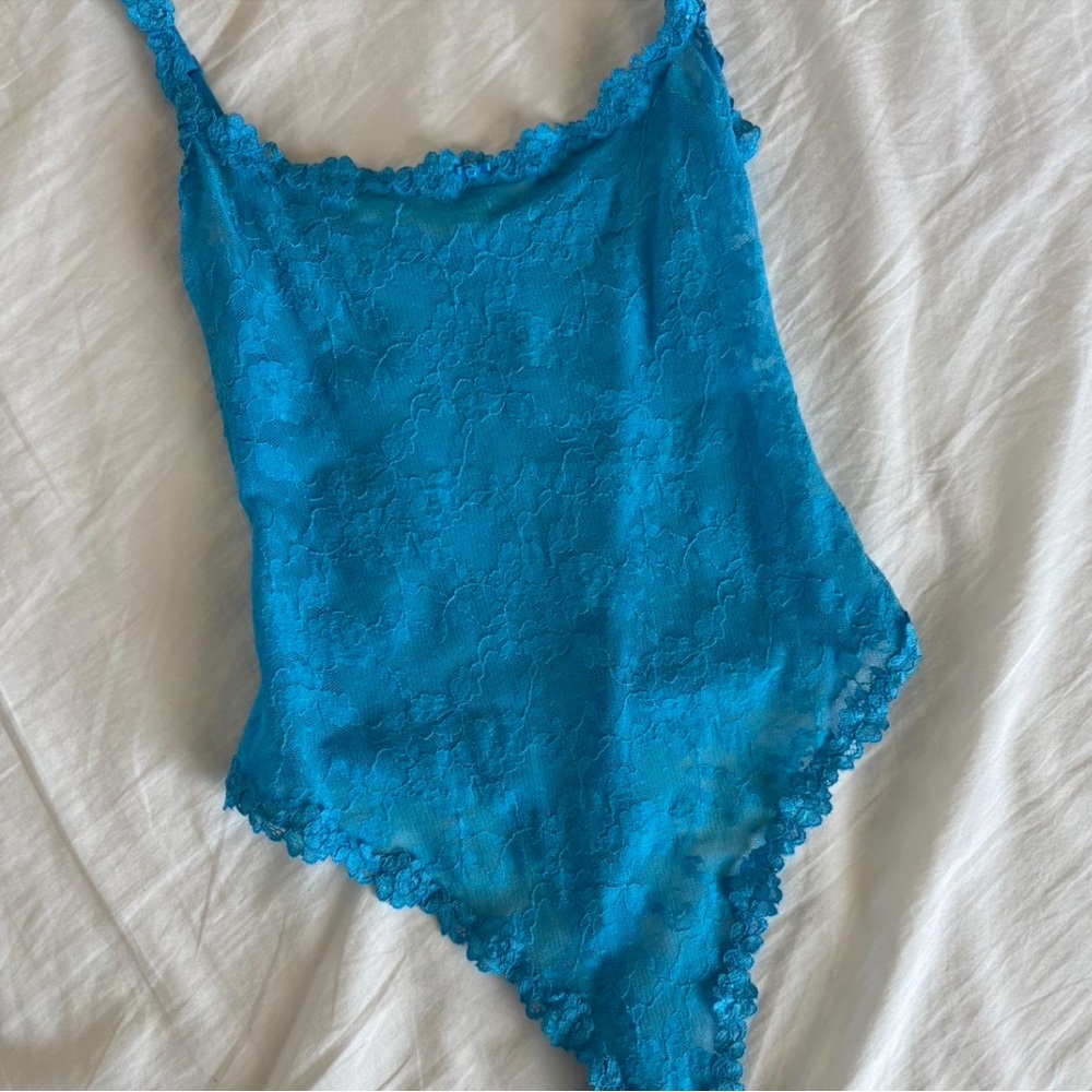 SKIMS Blue Bodysuit